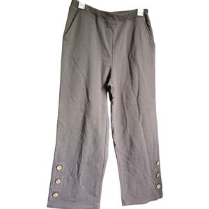 Escape By Habitat Women's Taupe Capris with Button Detail